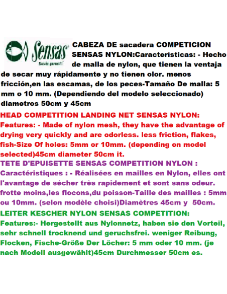 CABEZA SACADERA COMPETICION NYLON