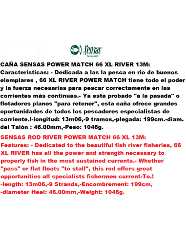 POWER MATCH 66 XL RIVER