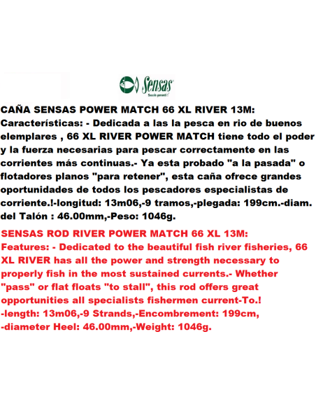 POWER MATCH 66 XL RIVER