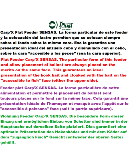 CARP'X FLAT FEEDER