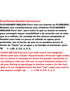 FLOTADOR INGLESA SIN PLOMO 2