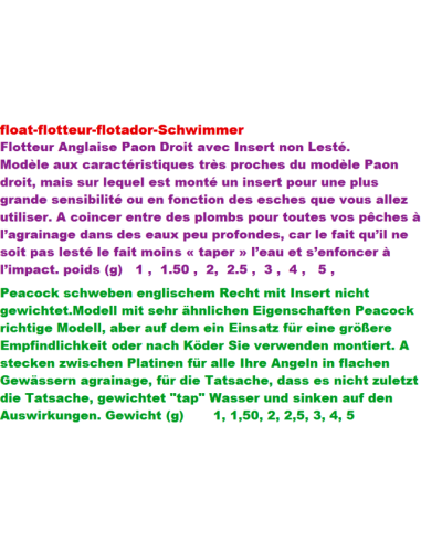 FLOTADOR ANGLESA SENSE PLOM