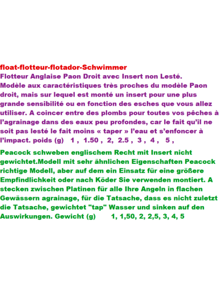 FLOTADOR ANGLESA SENSE PLOM