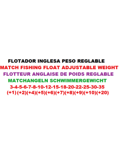 FLOTADOR INGLESA PESO REGULABLE 2