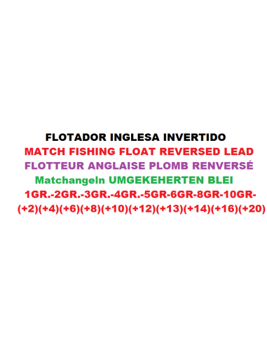 FLOTADOR INGLESA PLOMO INVERTIDO