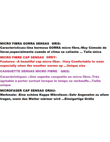 CAPPELLO SENSAS Micro Fibra