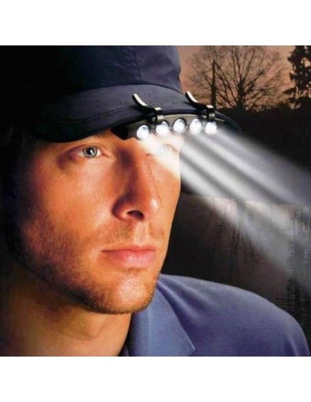 GORRA + LINTERNA 5 LEDS