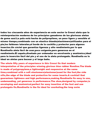 AILETTES CRESSI RONDINE