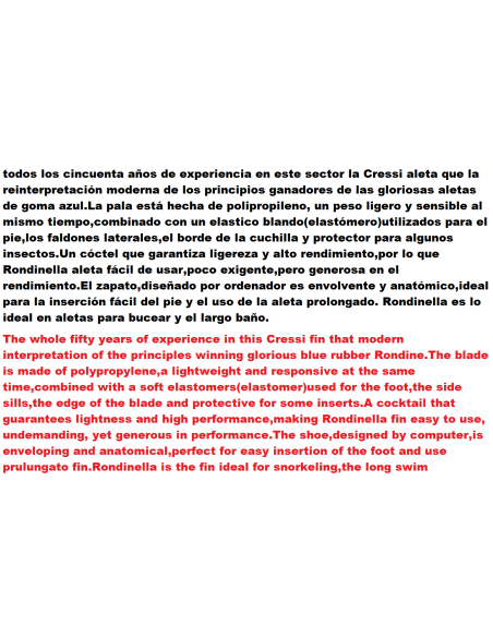 ALETES CRESSI RONDINE