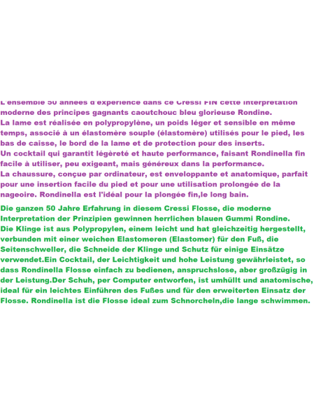 FLOSSEN CRESSI RONDINE