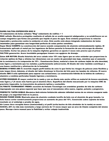 SALTIGA EXPEDITION 8000 H