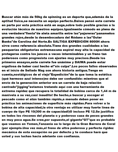 SALTIGA EXPEDITION 8000 H