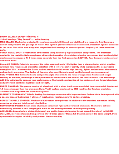 SALTIGA EXPEDITION 8000 H