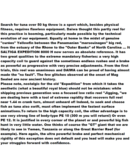 SALTIGA EXPEDITION 8000 H