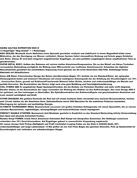 SALTIGA EXPEDITION 8000 H