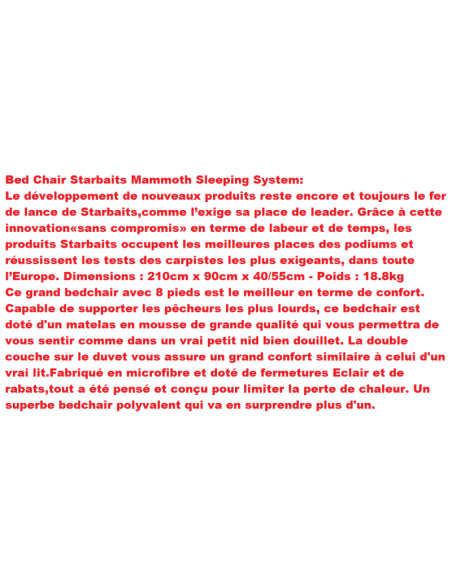 SISTEMA DE DORMIR MAMMOTH 8 PATAS