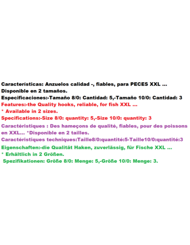 ANZUELOS TRIPLE SILURO SPECIALIST