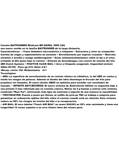 DAIWA CROSSCAST BR 5000 LDA