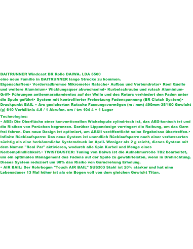 DAIWA CROSSCAST BR 5000 LDA