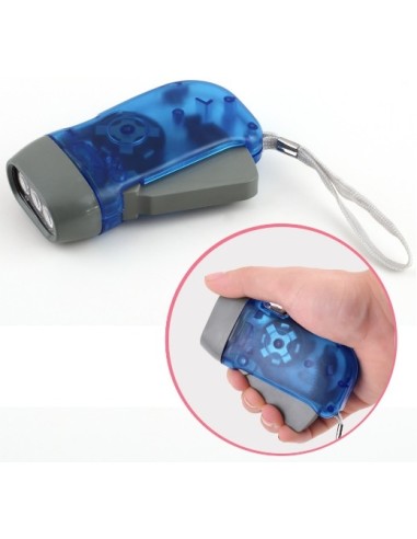 2-LED dinamo senza batteria,  torcia premendo