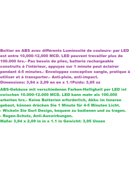 2-LED, Batterie Dynamo, keine Batterien, drücken Taschenlampe