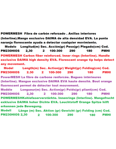 DAIWA POWERMESH HI OS