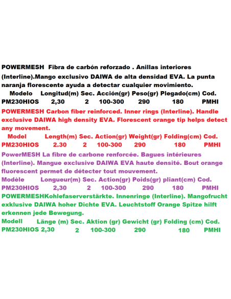 DAIWA POWERMESH HI OS