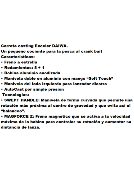 DAIWA CASTING EXCELER