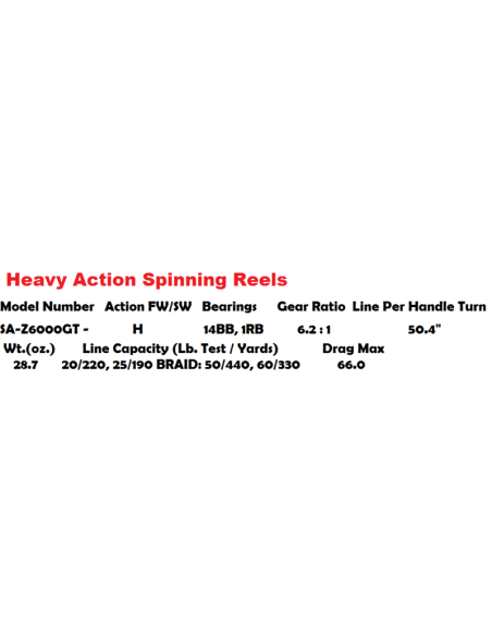 DAIWA SALTIGA Z 6000 GT