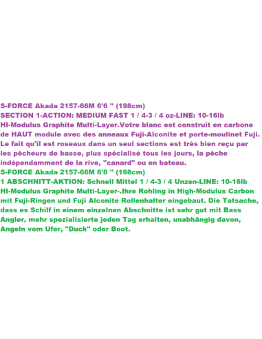 CANYA VEGA AKADA S-FORCE 66M