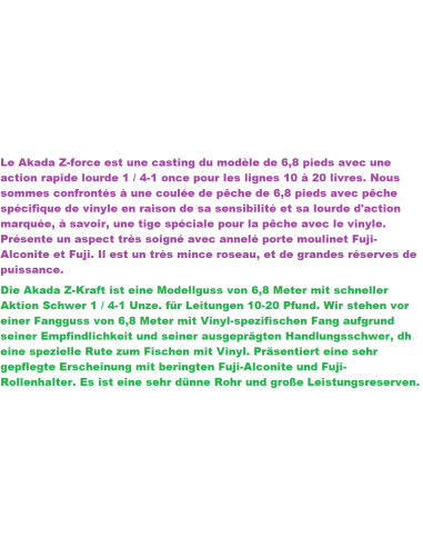 CASTING ANGELRUTE  AKADA Z-FORCE 68H