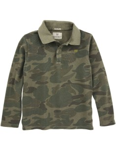 POLO PIQUET M/L CAMO-BOSCO