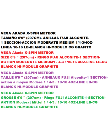 VEGA AKADA X-SPIN METEOR