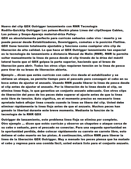 Clip NUOVO QDX Outrigger uscita con RMR tecnologia