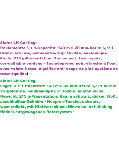 MOULINET CASTING VEGA SALTER LH