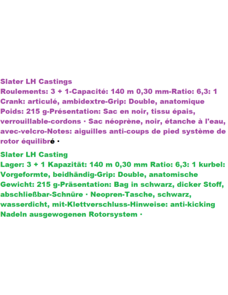 MOULINET CASTING VEGA SALTER LH