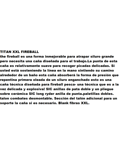 CANNE TITAN XXL FIREBALL