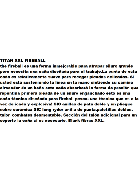 CANNE TITAN XXL FIREBALL