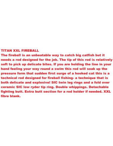 CAÑA TITAN XXL FIREBALL
