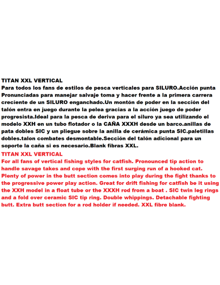 CAÑA TITAN XXL VERTICAL