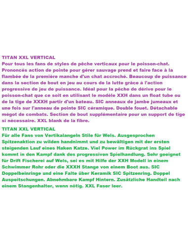 CANNE TITAN XXL VERTICAL