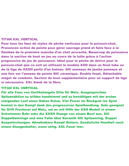 CANNE TITAN XXL VERTICAL