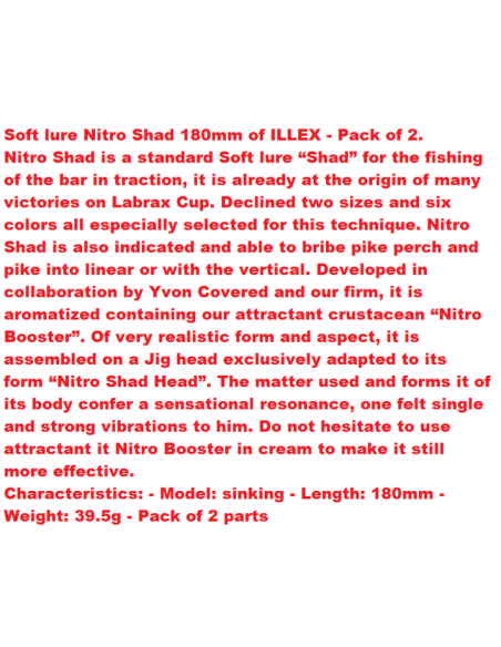 GUMMIFISCH ILLEX NITRO SHAD 180 2ER PACK