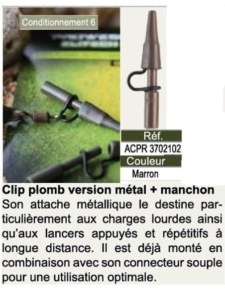 PROWESS ELITECH CLIP PLOMO METAL + CONO,6 UNIDADES