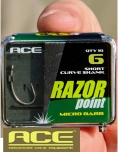 HAMEÇON Curve tige courte SCS Micro barbelé 2