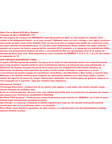 AMO corto Curve Shank SCS Micro spinato.