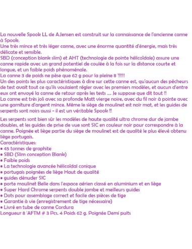 CAÑA MOSCA SPOOK LL