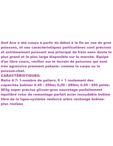 MOULINET SURF ACE 12007