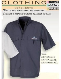 CAMICIA MANICA CORTA BLU