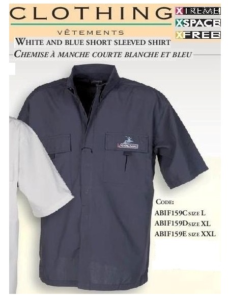 CHEMISE A MANCHE COURTE BLUE